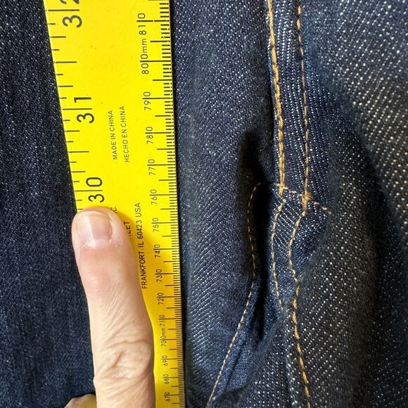 Levi's Bold Curve Jeans Size 20 Womens Mid Rise Dark Wash Blue Denim Bootcut - Picture 7 of 11